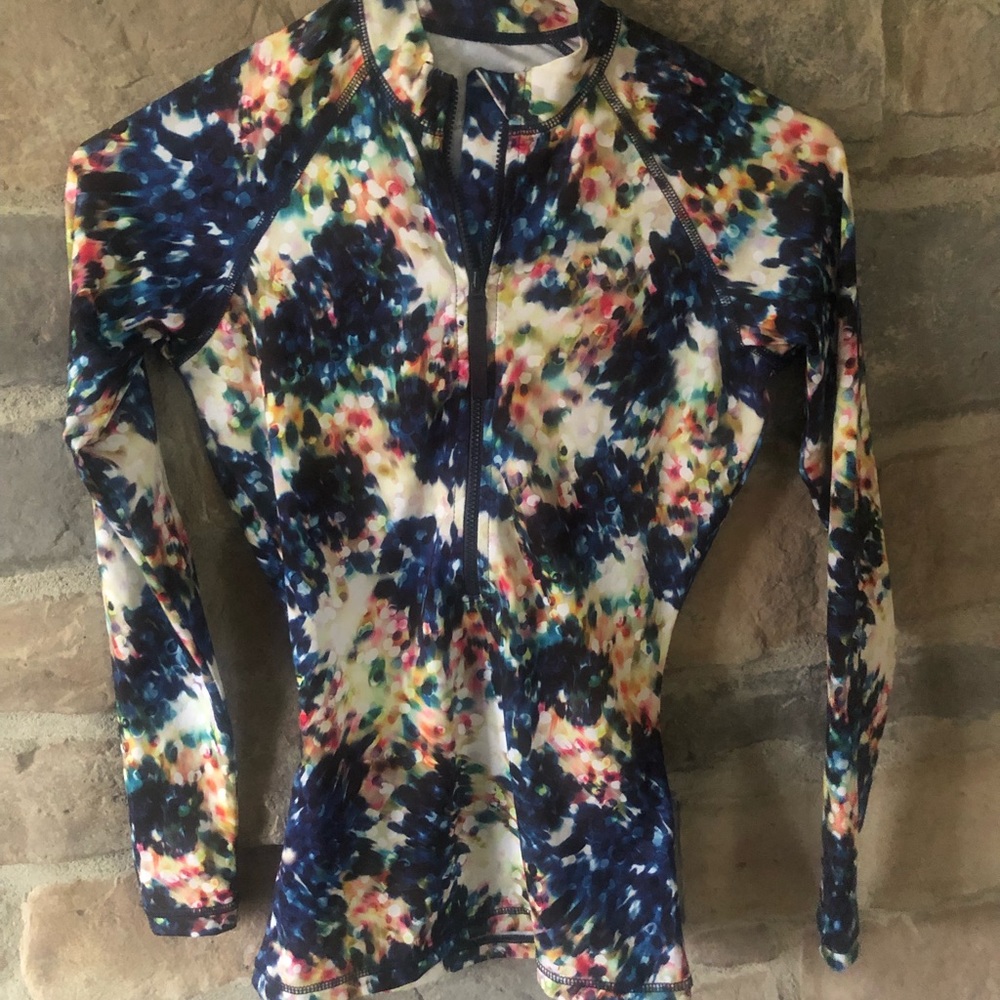 J Crew Half Zip Swim Top